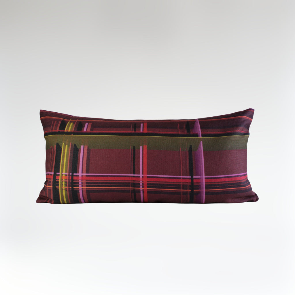 COJIN 50X25 TARTAN ROJO FRONTAL