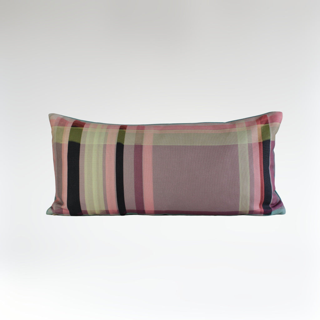 COJIN50X25 TARTAN ROSA FRONTAL