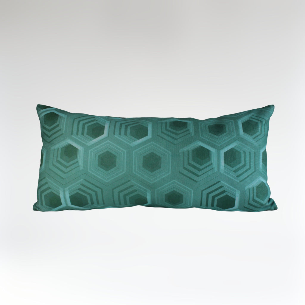 COJIN 50x25 AZUL HEXAGONOS FRONTAL