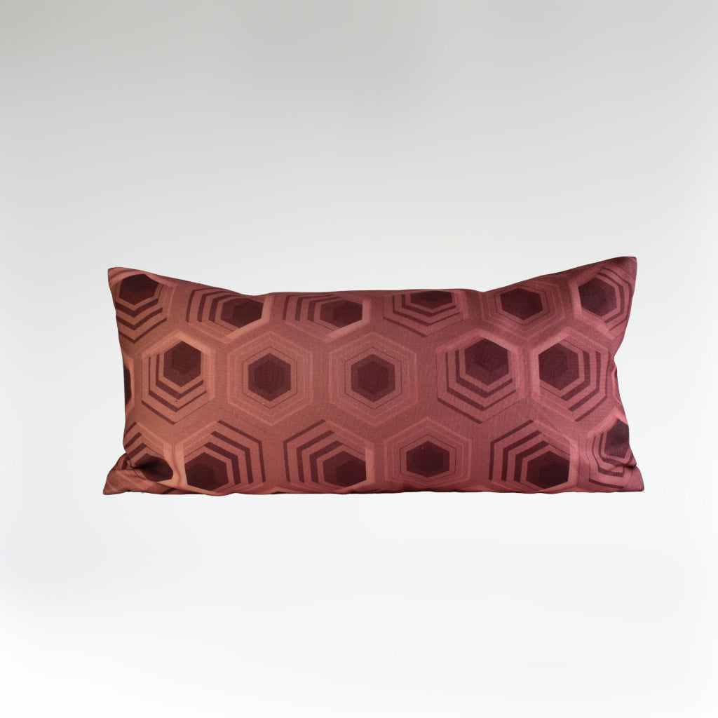 COJIN 50x25 ROJO HEXAGONOS FRONTAL