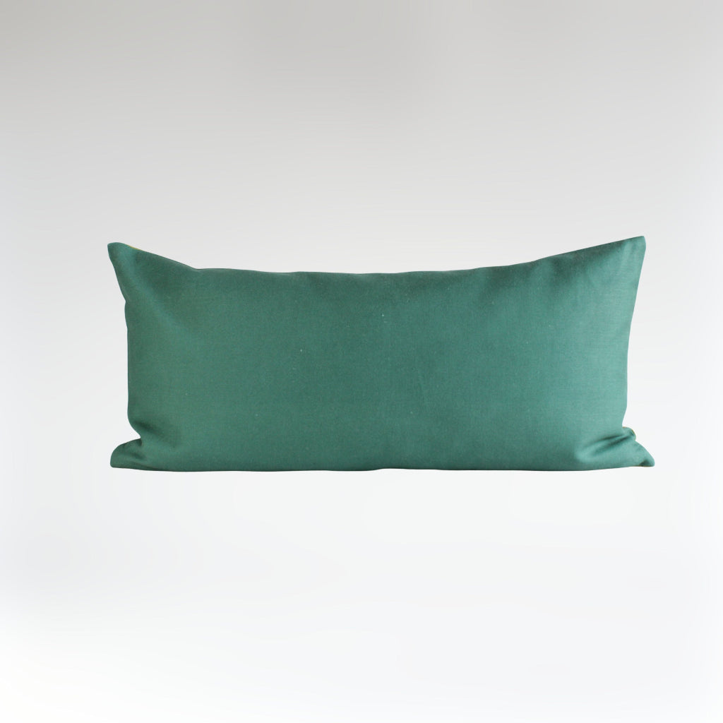 COJIN 50x25 VERDE HEXAGONOS TRASERA
