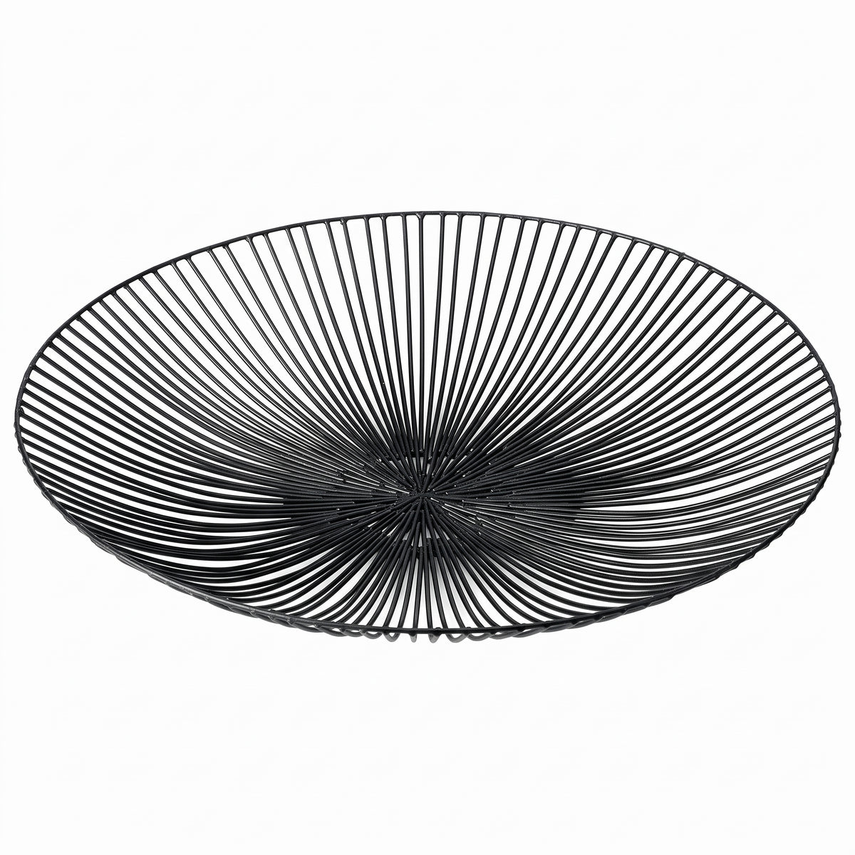 PLATO ALAMBRE METAL NEGRO